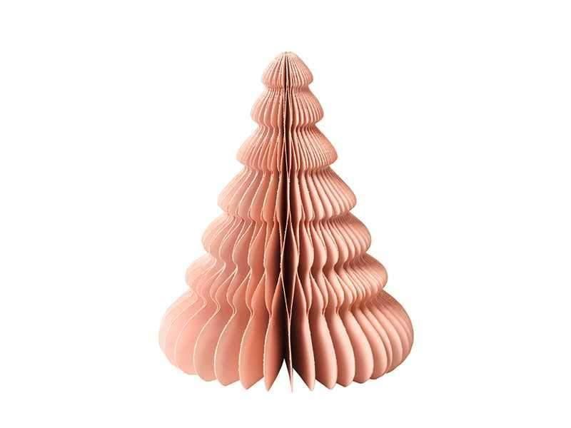 Broste Copenhagen Christbaum / Weihnachtsbaum Papier Deko "Dusty Pink" - 15cm - noord®