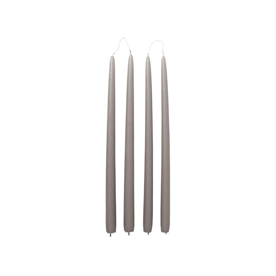 Broste Copenhagen getauchte Kerze "linen" 38cm - 4er Set - noord®