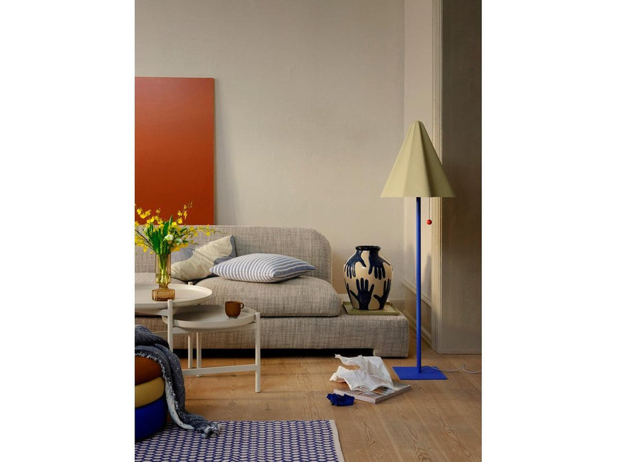 Broste Copenhagen Kissenbezug "Tide" Baumwolle/Leinen 40x60cm - Maritime Blue - noord®