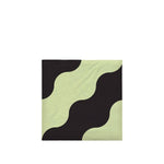 Broste Copenhagen Serviette "Tide" 33x33cm - Light green/black - noord®