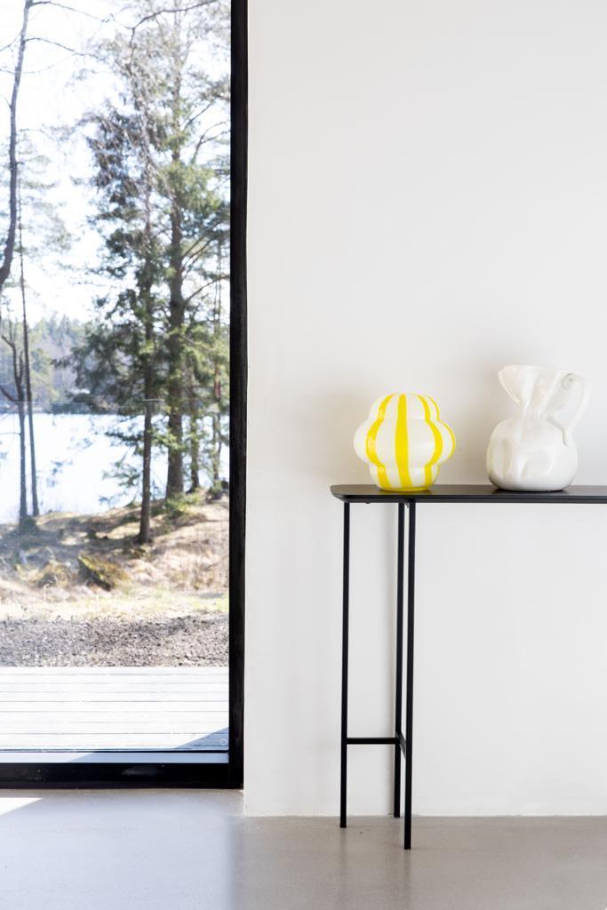 By on Vase Curlie gelb/weiß - 22cm - noord®