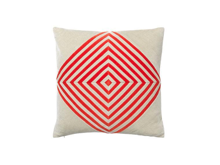 Christina Lundsteen Kissen Daphne 40x40 cm - tomato/sage - noord®