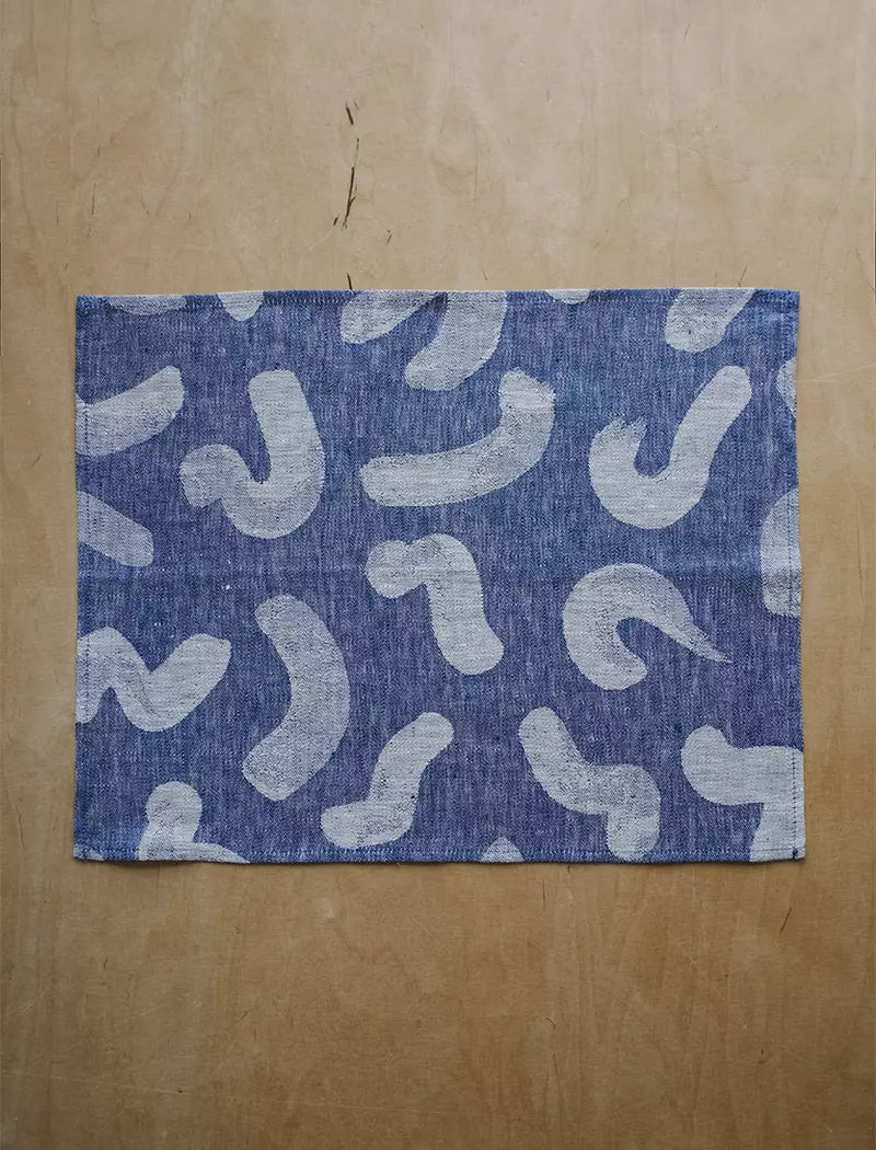 Fine little day Udon Leinen Platzset blue - 46 x 37 cm - noord®