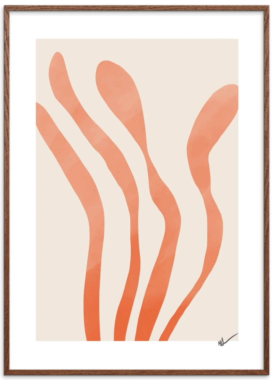 Gerahmter Kunstdruck Morphème N. Atelier 30x40cm - inkl. Rahmen aus Eichenholz - noord®