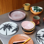 HKliving Bold & Basic Keramik Schüsseln mixed colors - 4er Set - noord®