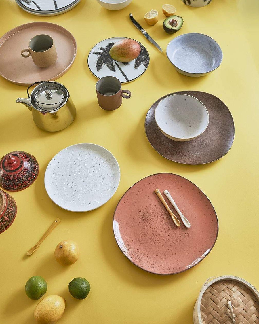 HKliving Bold & Basic Keramik Tassen Terra - 2er Set - noord®