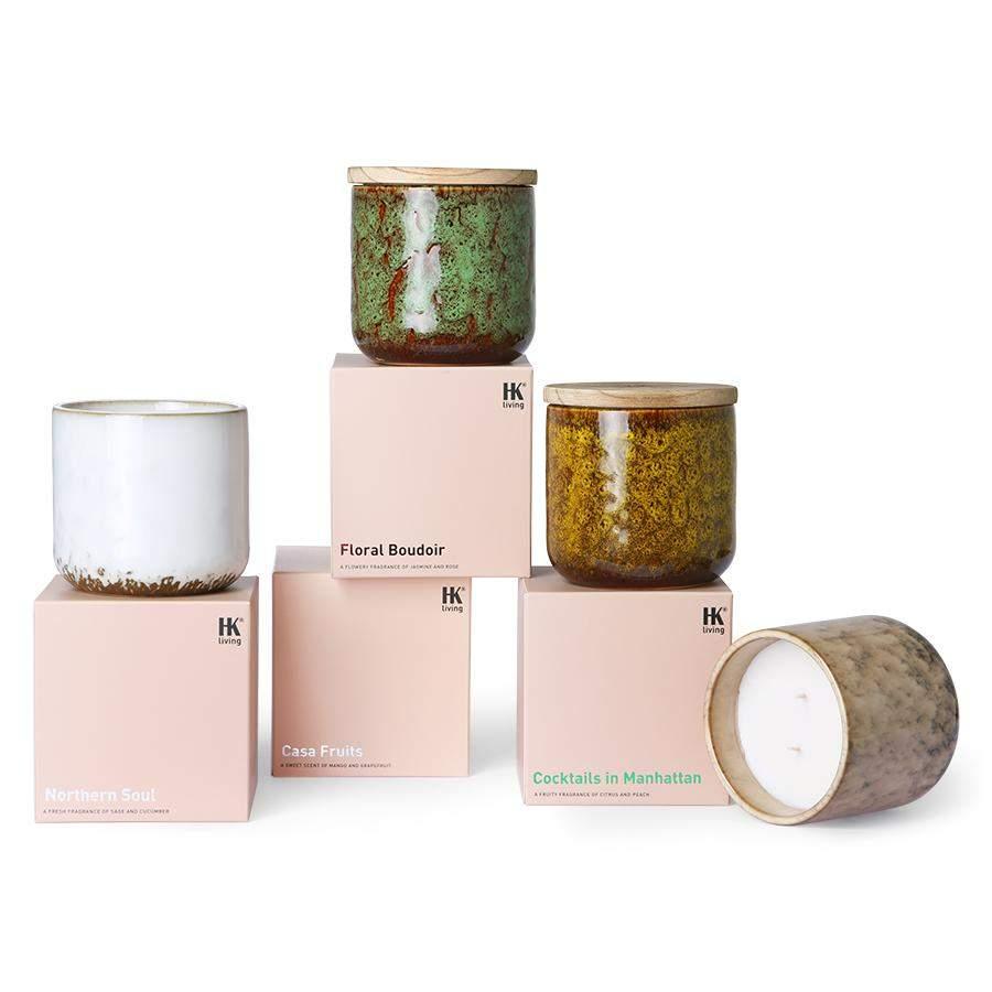 HKliving 70's Keramik Duftkerze - Casa Fruits - noord®