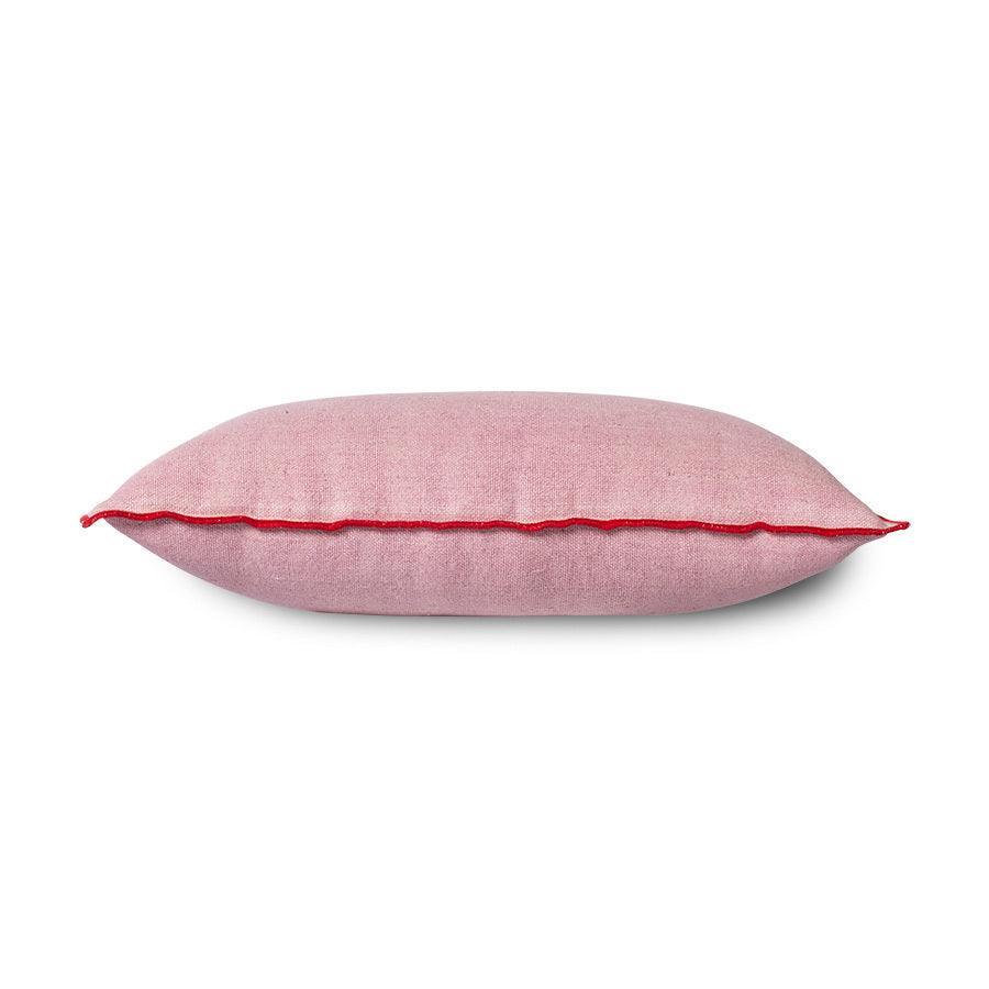 HKliving Kissen candyfloss aus Baumwolle/Leinen - 50x30cm - noord®