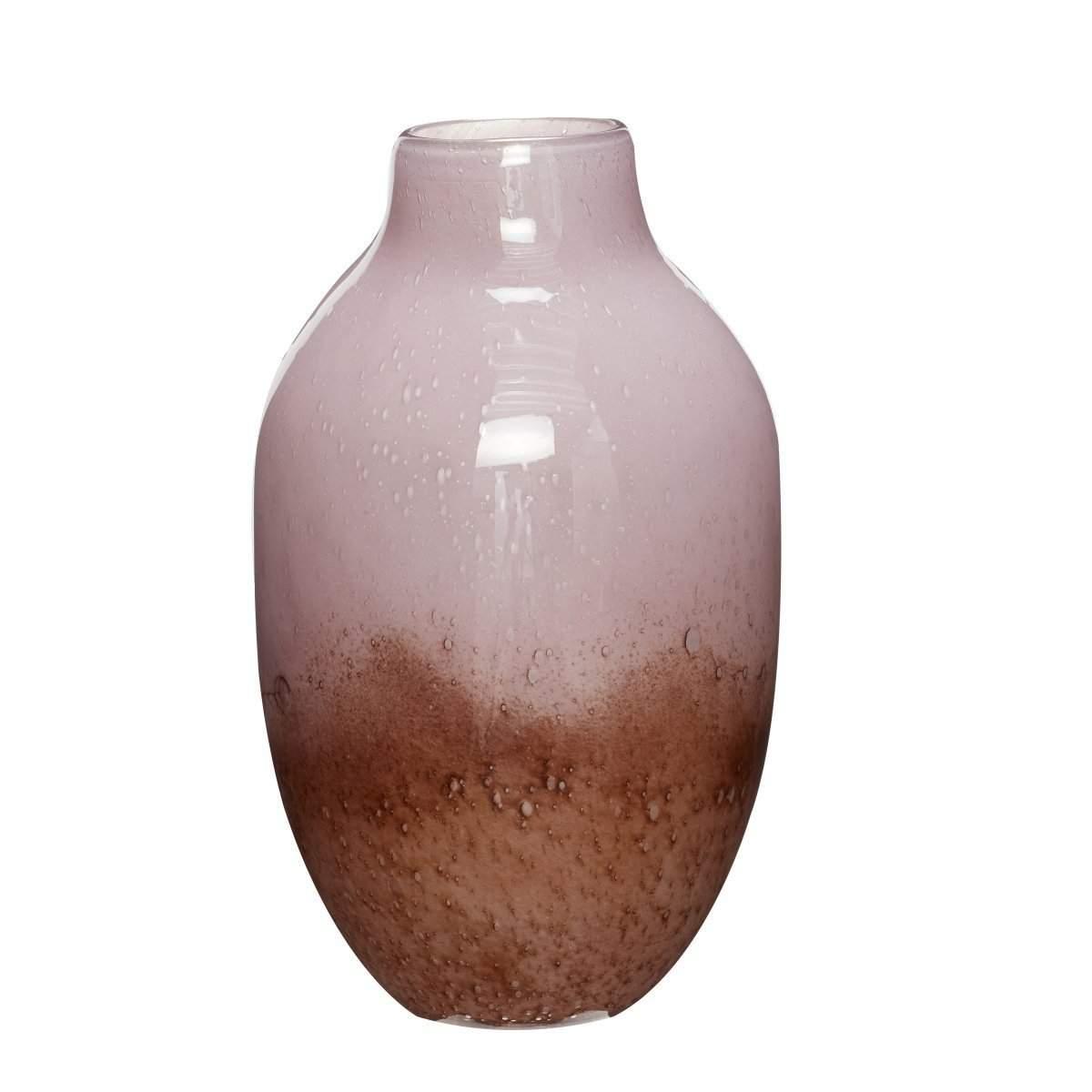 Hübsch Glasvase lila/braun - 37cm Hübsch