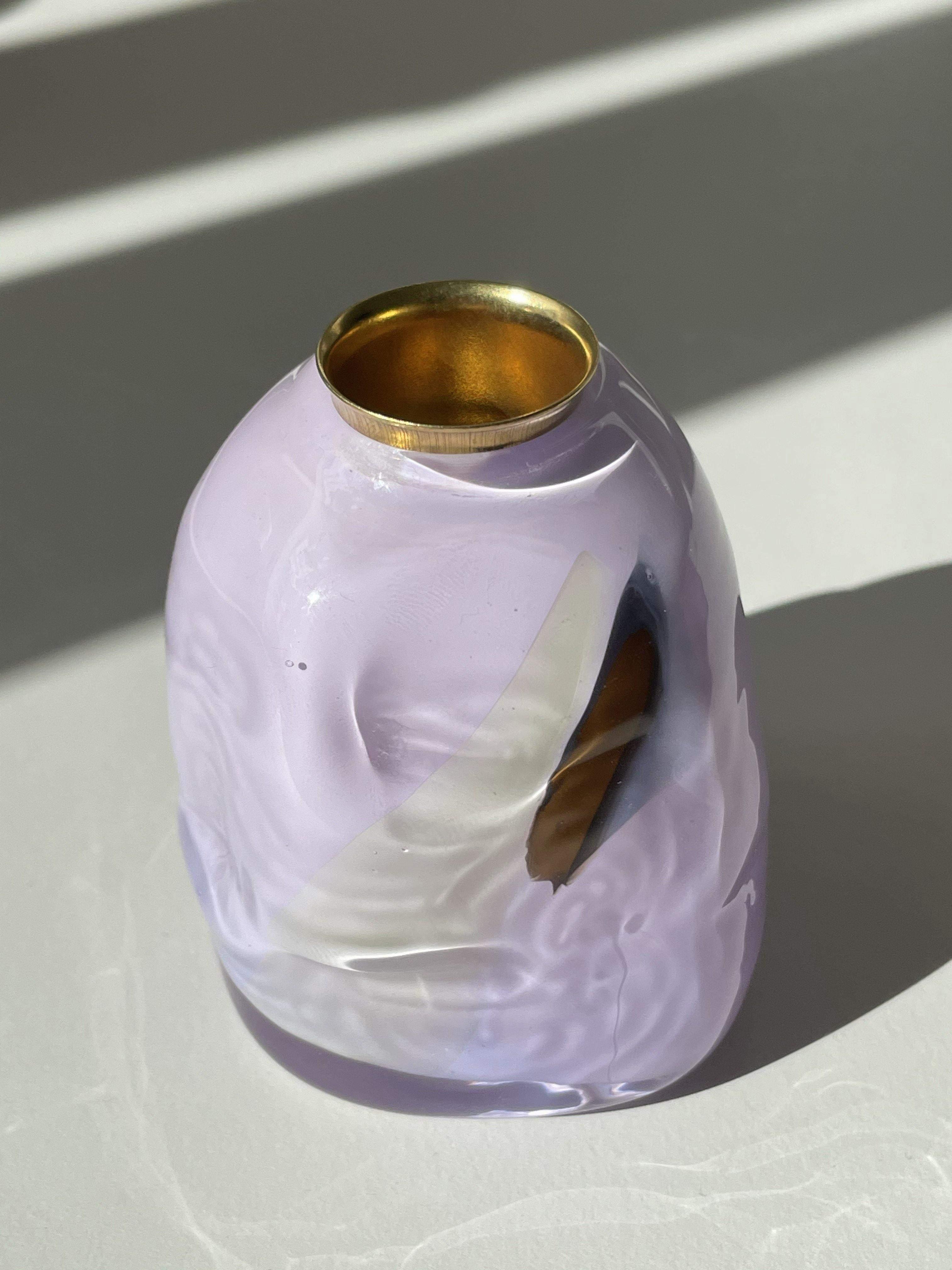Kerzenhalter Opalglas Lavender - rd. 8cm - noord®