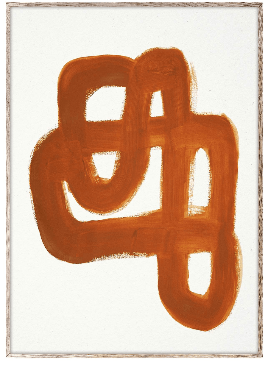 Paper Collective Kunstdruck „Orange Brush“ - 50×70cm - noord®
