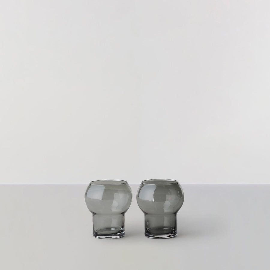 RO Collection Trinkgläser 2er-Set - Smoked grey - noord®