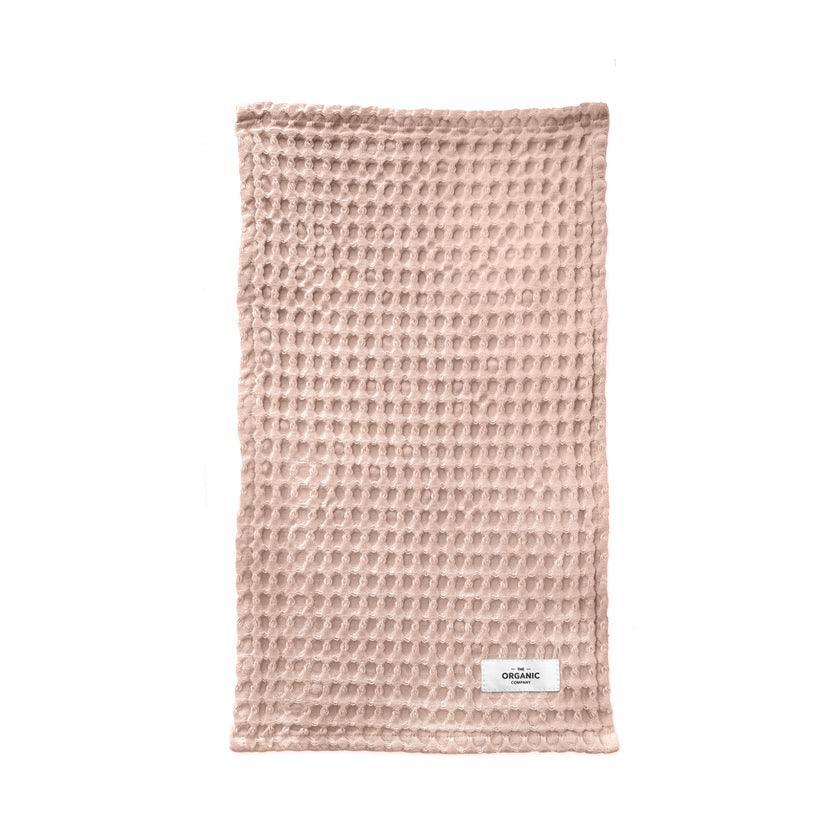 The Organic Company Big Waffle Gästehandtuch pale rose - 25x40cm - noord®