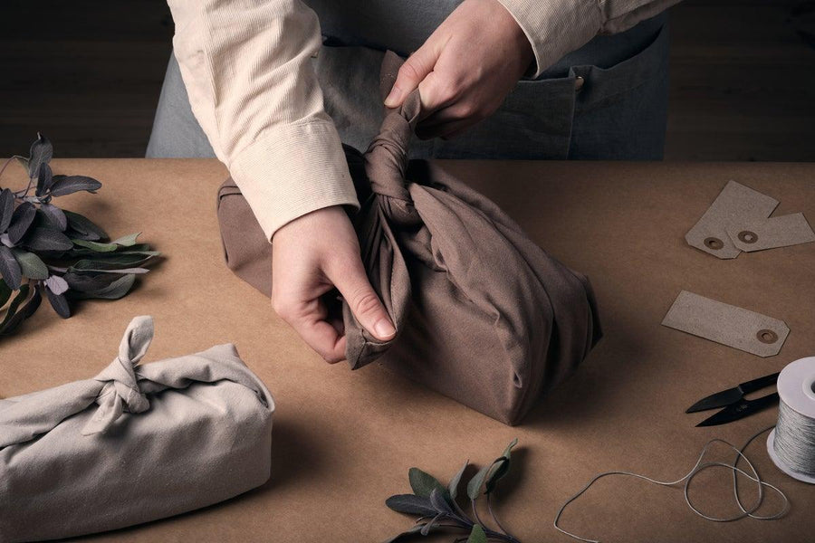 The Organic Company gift wrapping set ocean colour - 3teilig - noord®