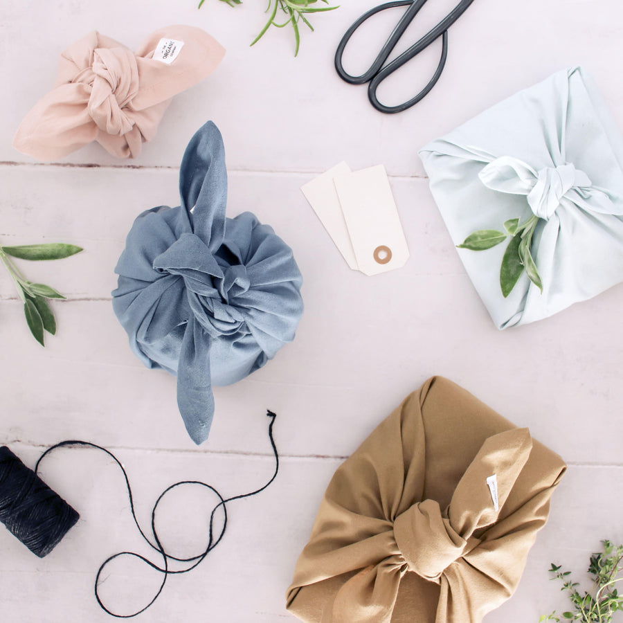 The Organic Company gift wrapping set ocean colour - 3teilig - noord®