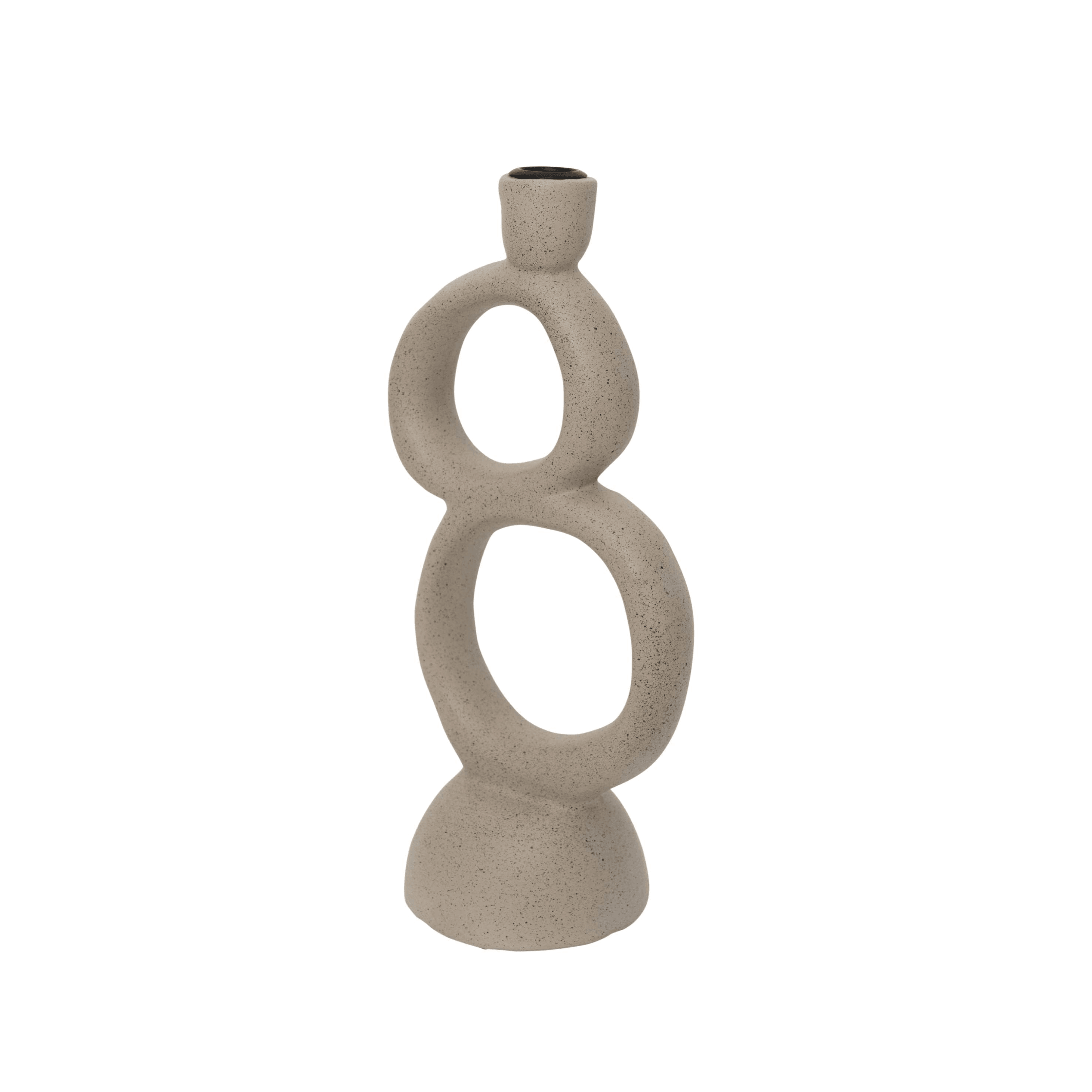 Urban Nature Culture Kerzenhalter Ecomix "grey speckle" - 29cm - noord®